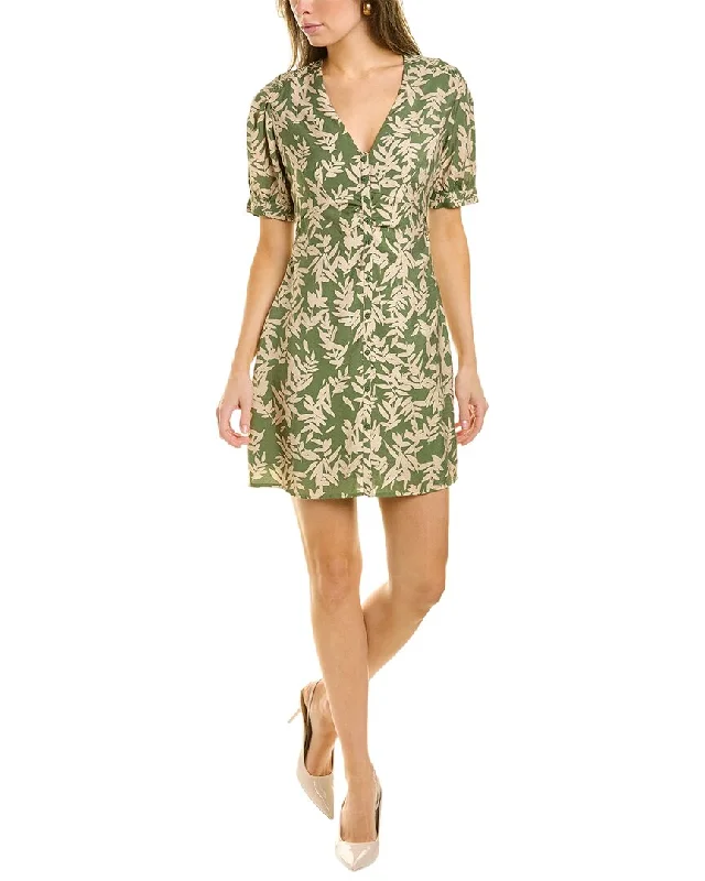 ba&sh Button Front Mini Dress