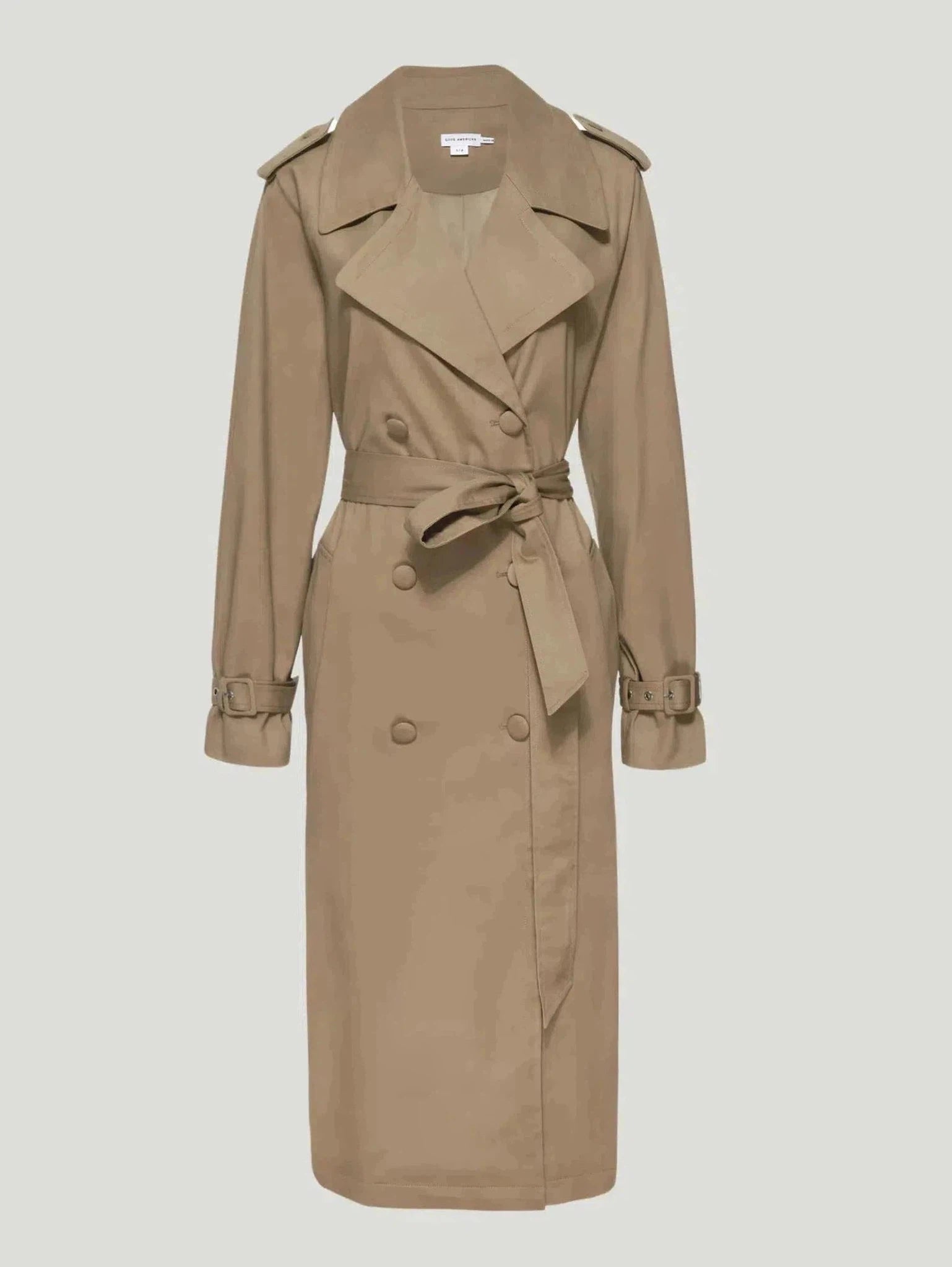 Khaki Cotton Trench