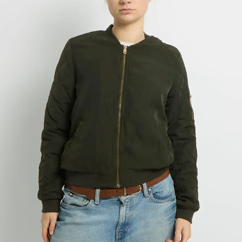 Quilted Lightweight Bomber Jacket - UK 8