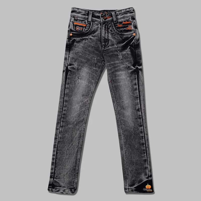 Black Rugged Jeans for Boys