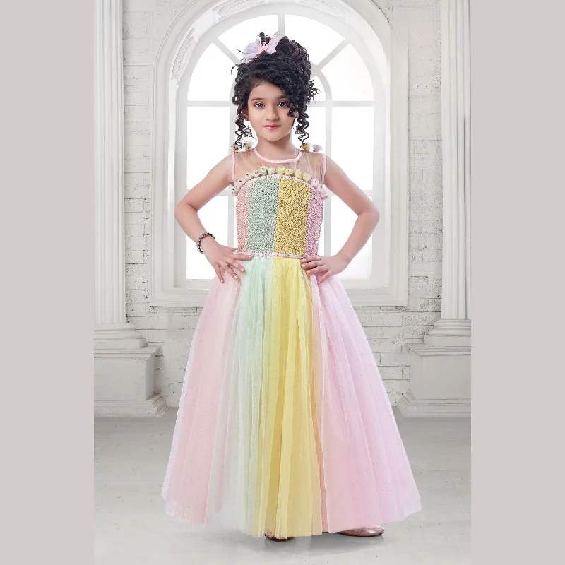 Pearl Designer Girls Gown