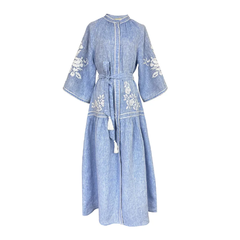 Light Denim Swan Dress